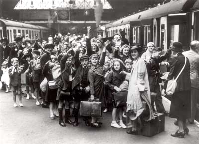 transport réfugiés mosellan par train 1939